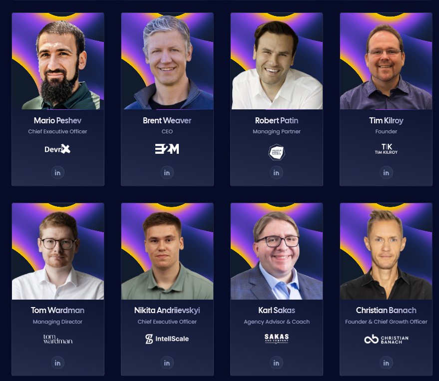 Featured Speakers during The Agency Advantage by Cloudways