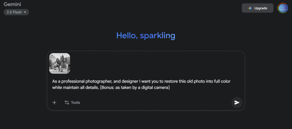 using nanobanana ai model in google gemini