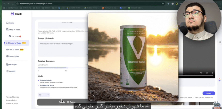 AI video creation with Novi AI (Sora 2 - Veo 3.1)